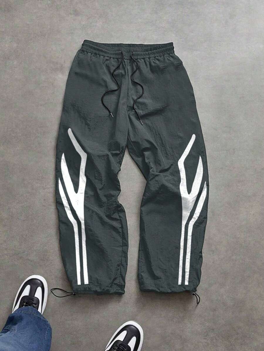 Pantalon de survêtement court à blocs de couleurs avec cordon de serrage à la taille