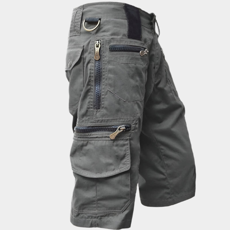Short cargo coupe décontractée – Vêtements d'été utilitaires pour hommes