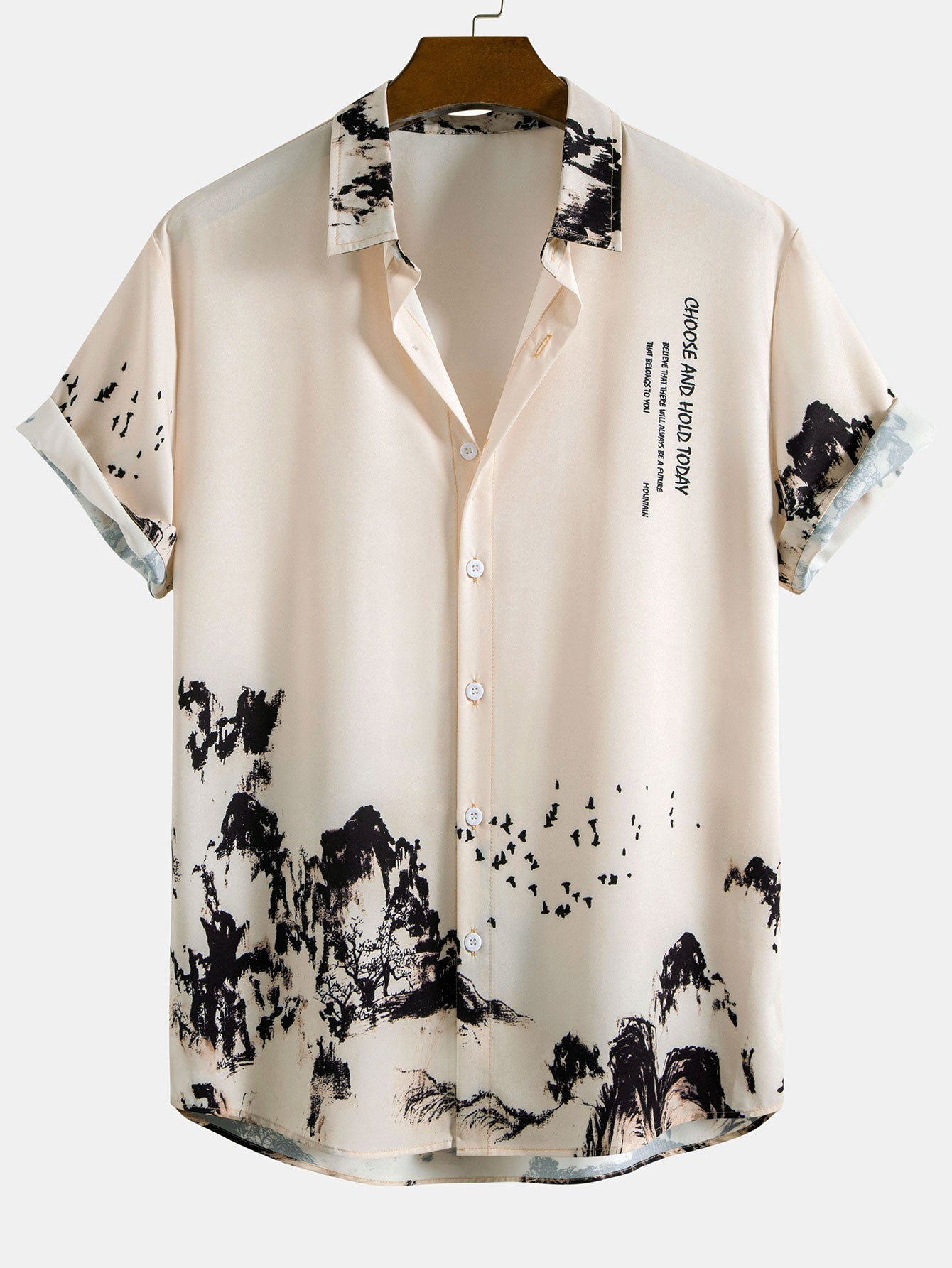 Chemise et short à cordon imprimé tropical deux ensembles pour les vacances