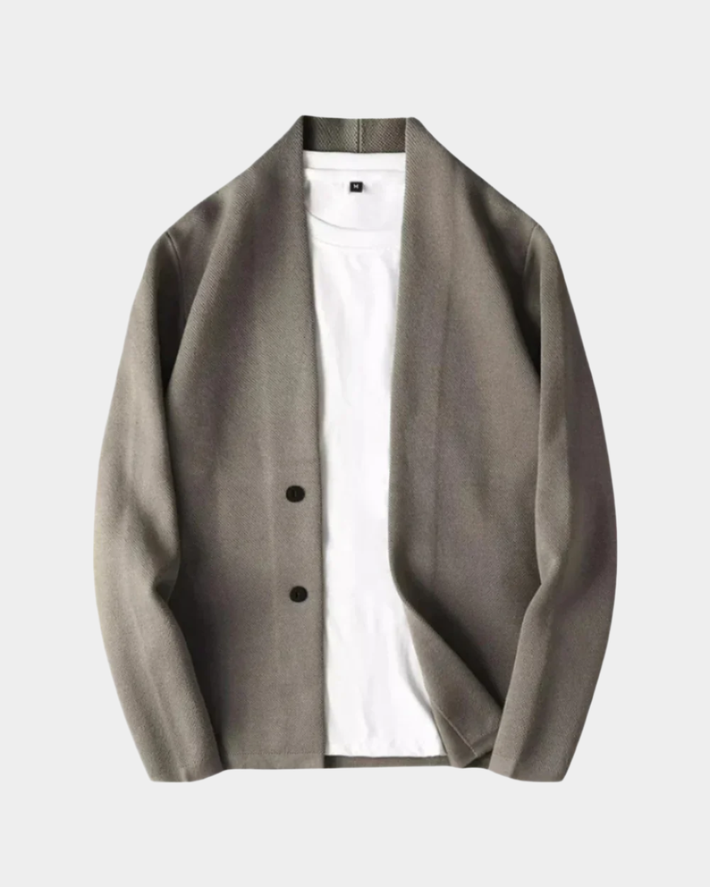 Blazer décontracté à col châle – Coupe décontractée à deux boutons pour homme