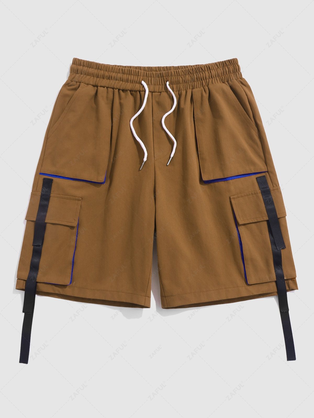 Bermuda à cordon de serrage et blocs de couleurs – Streetwear homme