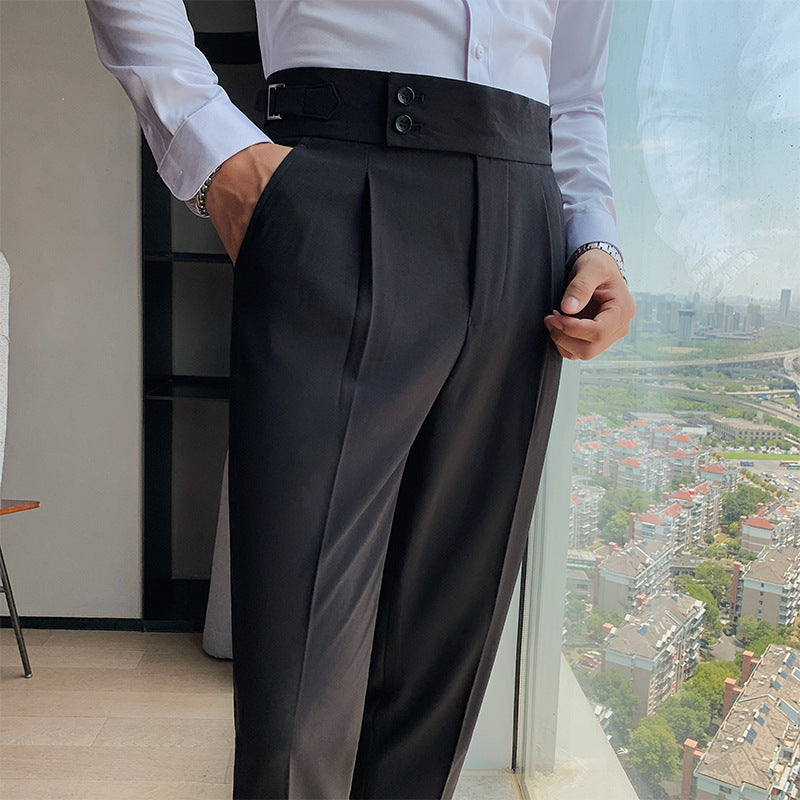 Pantalon slim fit pour homme – Style business décontracté moderne