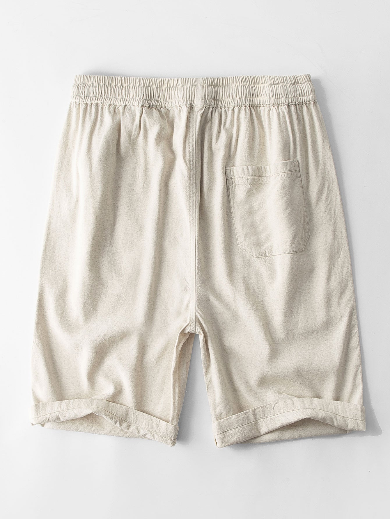 Bermuda ajusté en mélange lin-coton – Tenue d'été pour homme