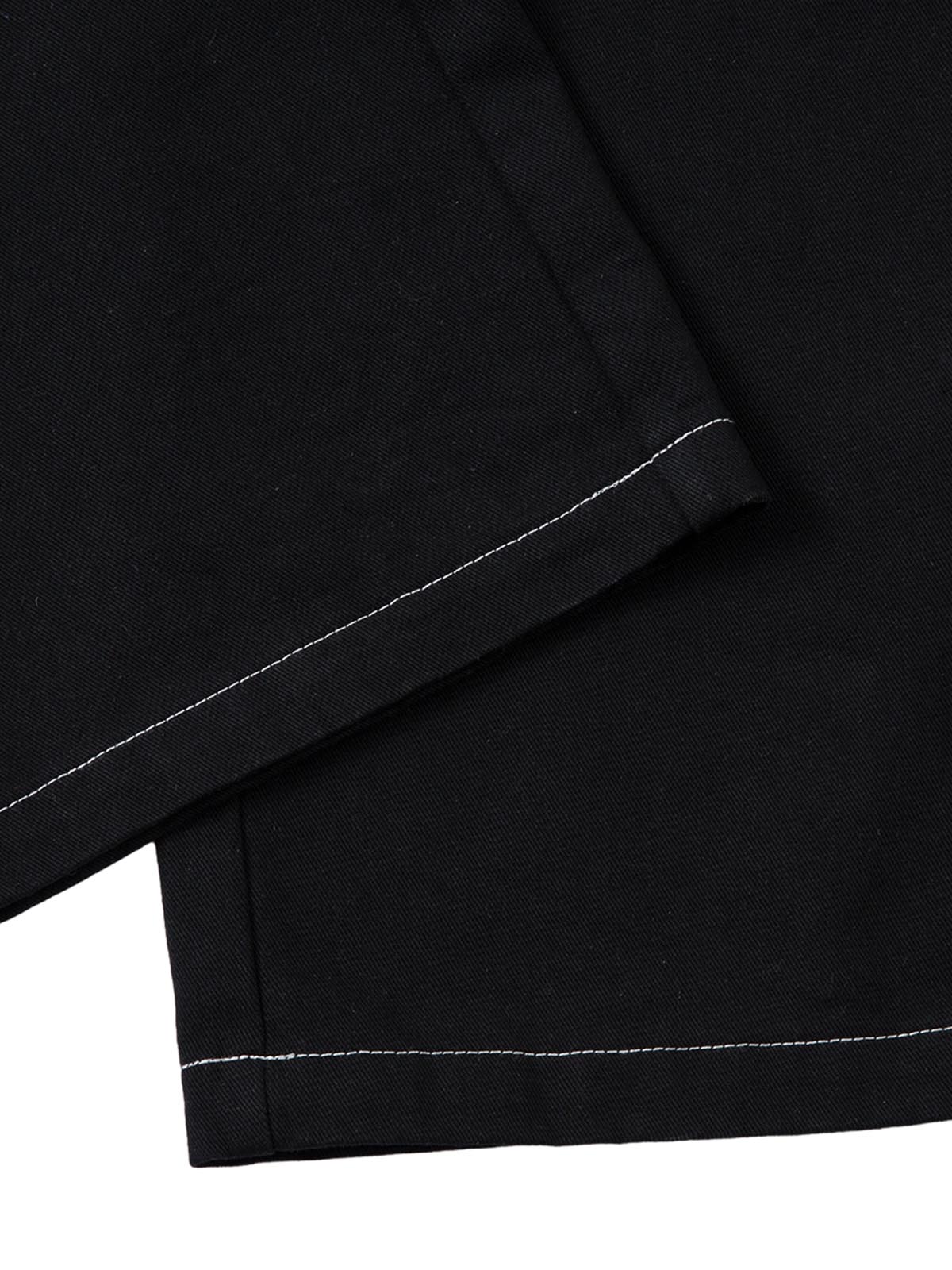 Pantalon ample à jambes larges et brodé de flammes pour homme