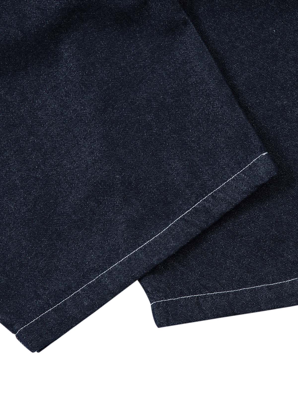Pantalon ample plissé avec coutures contrastées pour homme