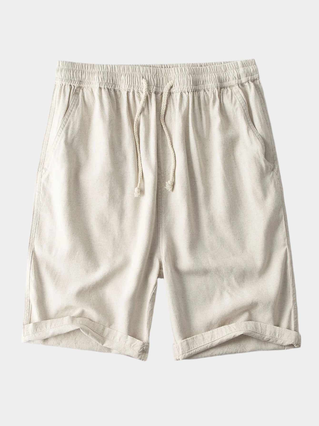 Bermuda ajusté en mélange lin-coton – Tenue d'été pour homme