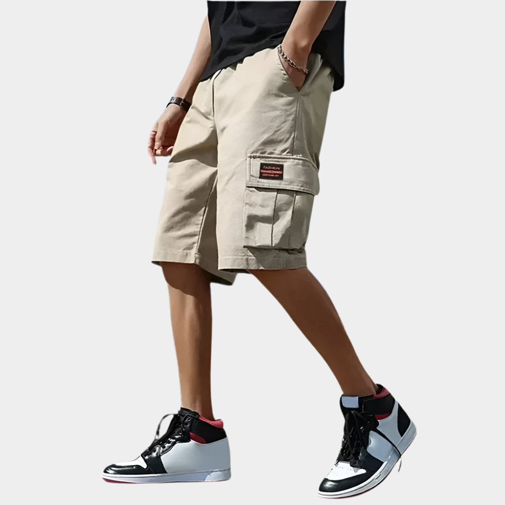 Short Cargo en Coton – Style Décontracté Homme Été Extérieur