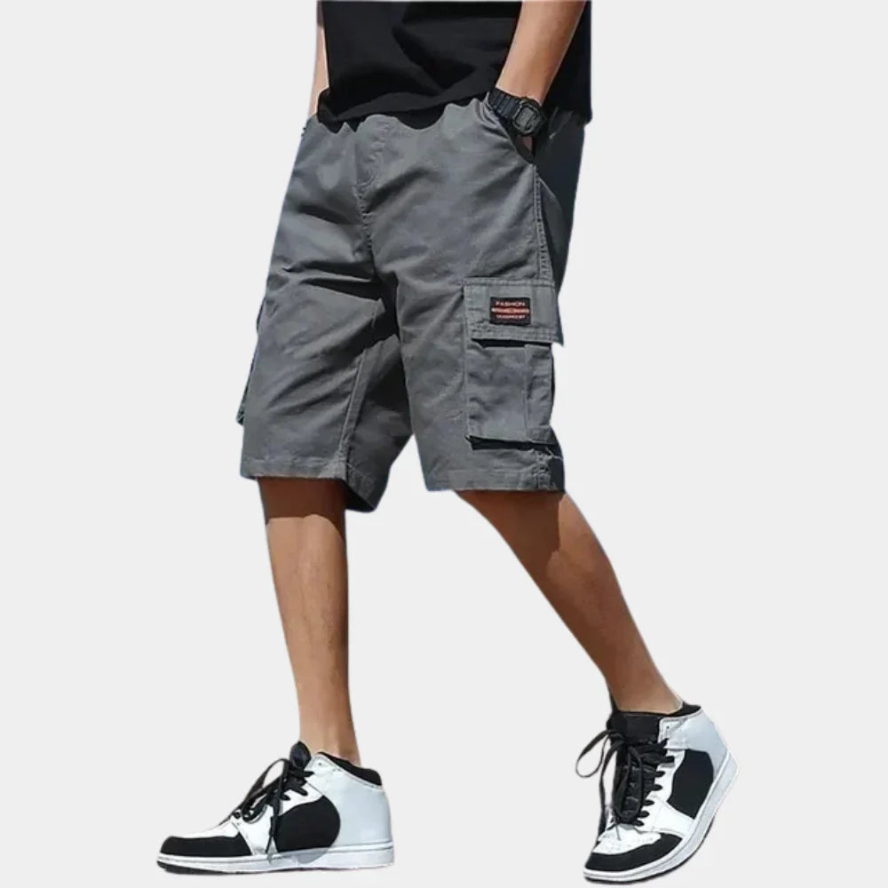 Short Cargo en Coton – Style Décontracté Homme Été Extérieur