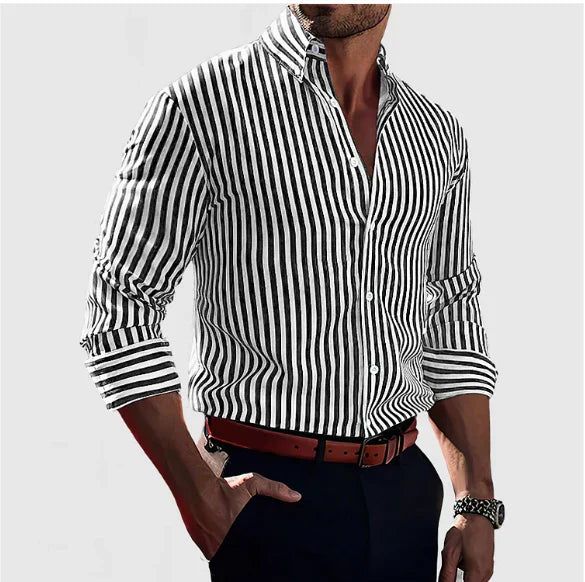 Armand – Chemise pour hommes Antonio à rayures, à la fois tendance et élégante, à prix normal