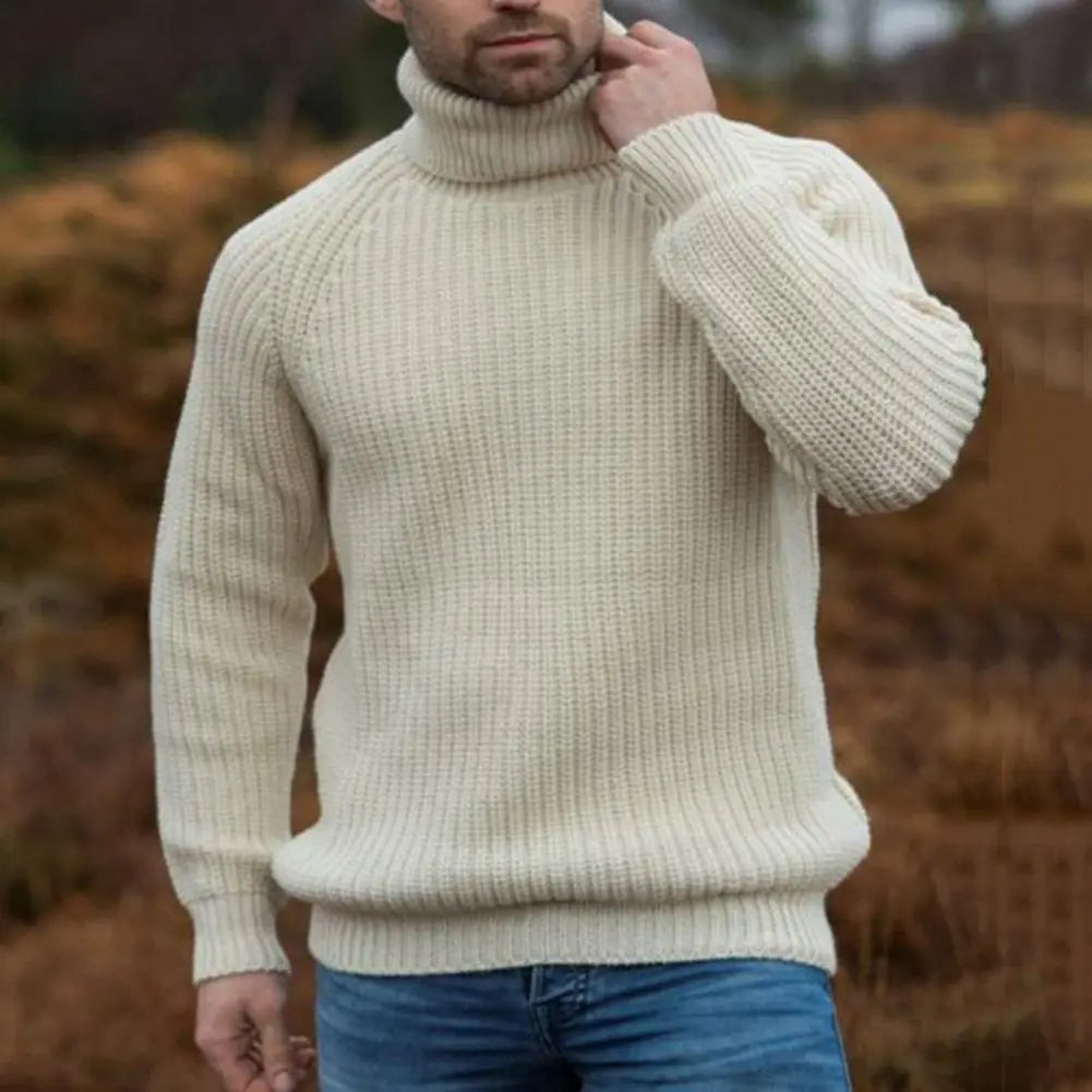 Aubin - Pull à col roulé chaud pour hommes, parfait pour l'hiver et les journées fraîches