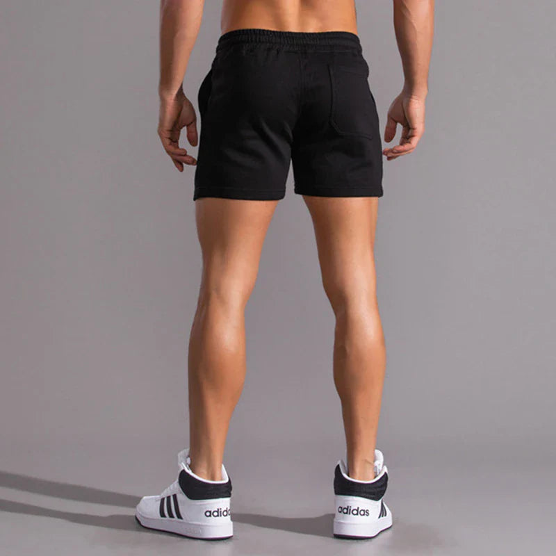 Short de sport en coton – Vêtements d'entraînement athlétiques confortables pour hommes