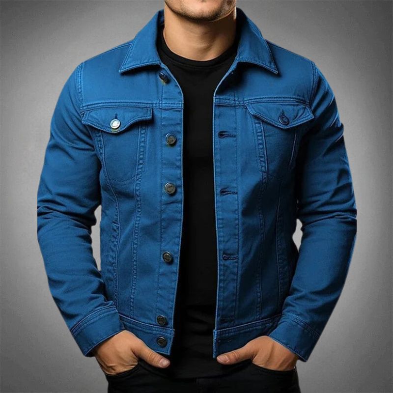 Veste en Jean Moderne pour Homme – Style Décontracté Tendance