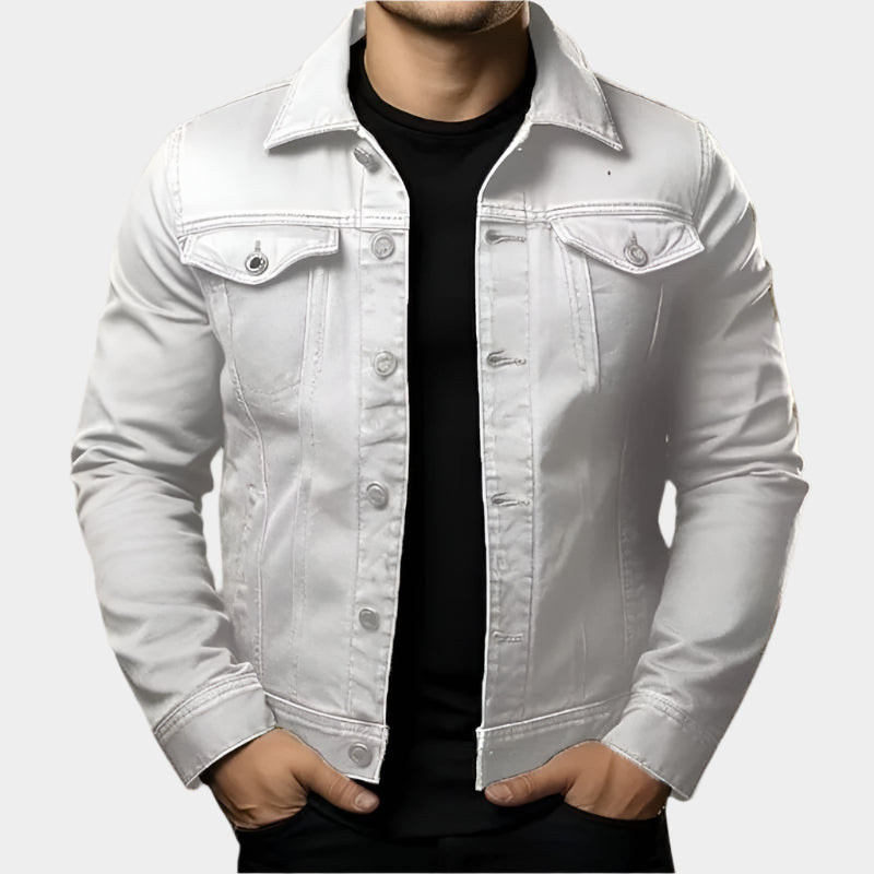 Veste en Jean Moderne pour Homme – Style Décontracté Tendance