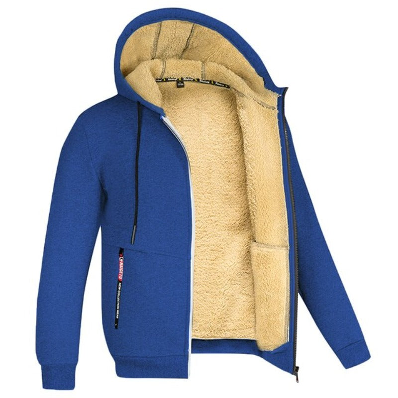 Cardigan à capuche en laine