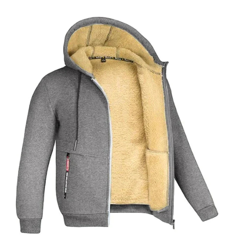 Cardigan à capuche en laine