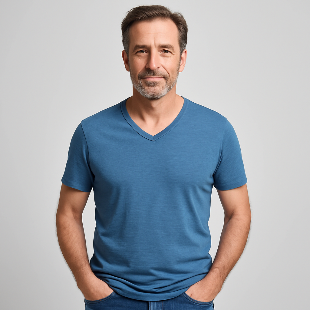 T-shirt classique en coton pour homme – Style intemporel au quotidien