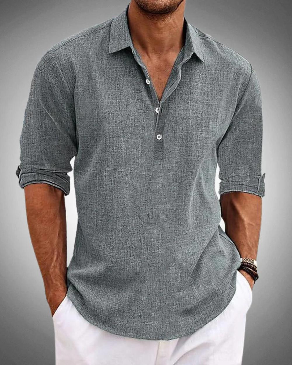 Chemise Classique en Coton pour Homme – Élégante et Respirante