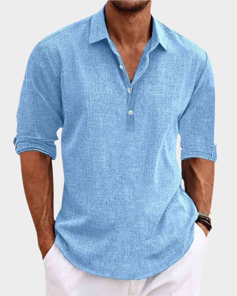 Chemise Classique en Coton pour Homme – Élégante et Respirante