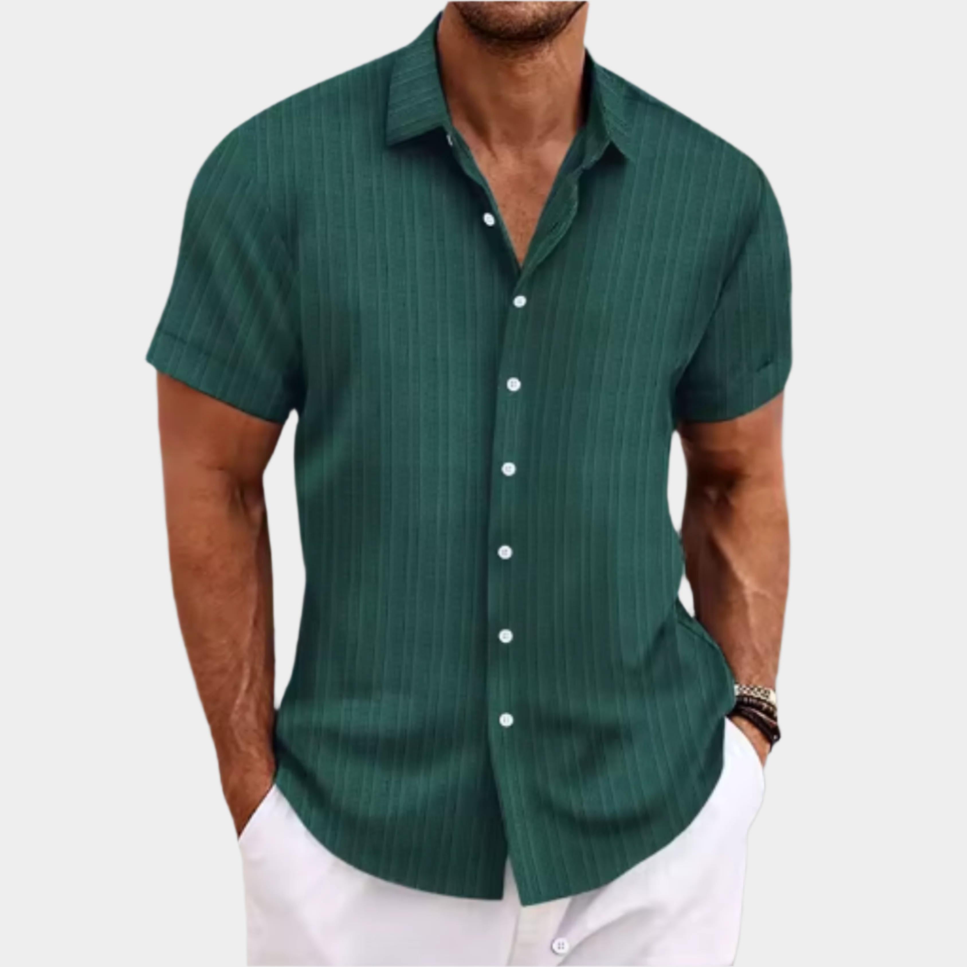 Chemise Homme Chic Décontractée, Parfaite pour l'Été ou le Quotidien