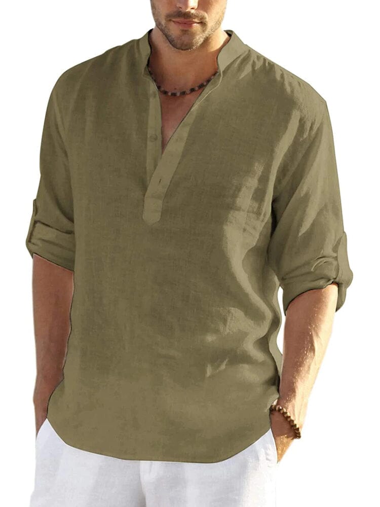 Chemise Homme Col Ouvert, Style Estival Décontracté pour les Vacances