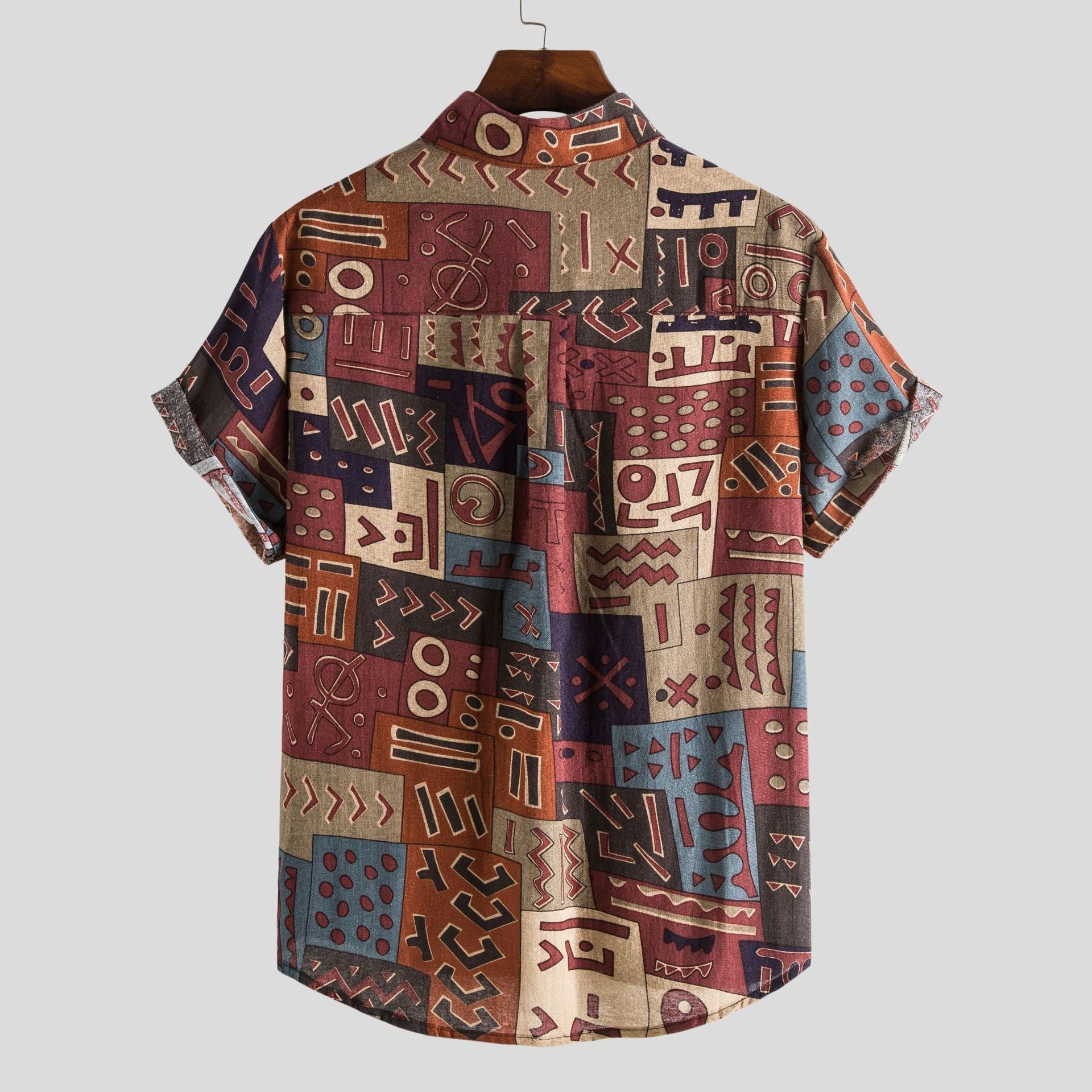 Chemise à manches courtes pour homme – Style décontracté pour l'été et la plage