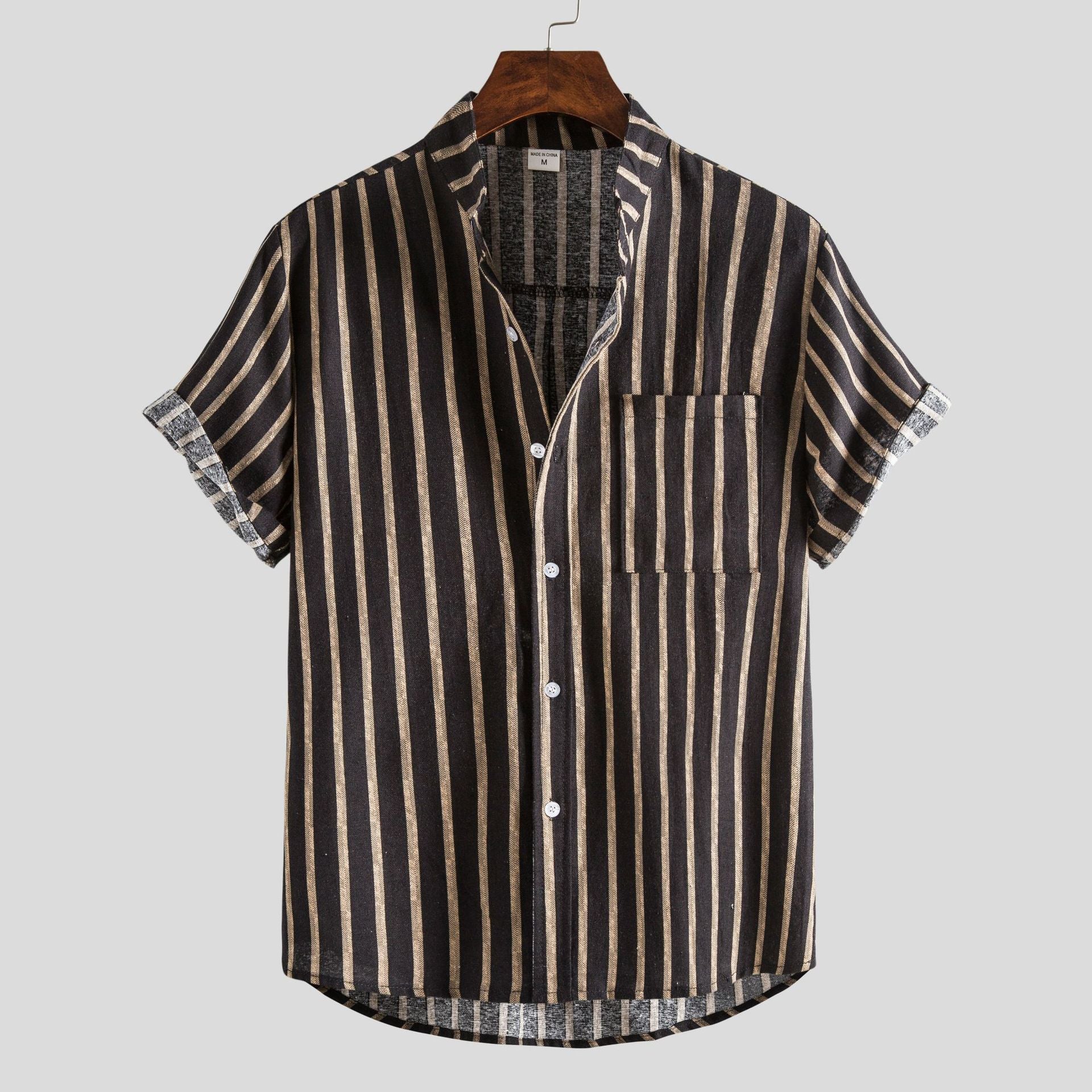 Chemise à manches courtes pour homme – Style décontracté pour l'été et la plage
