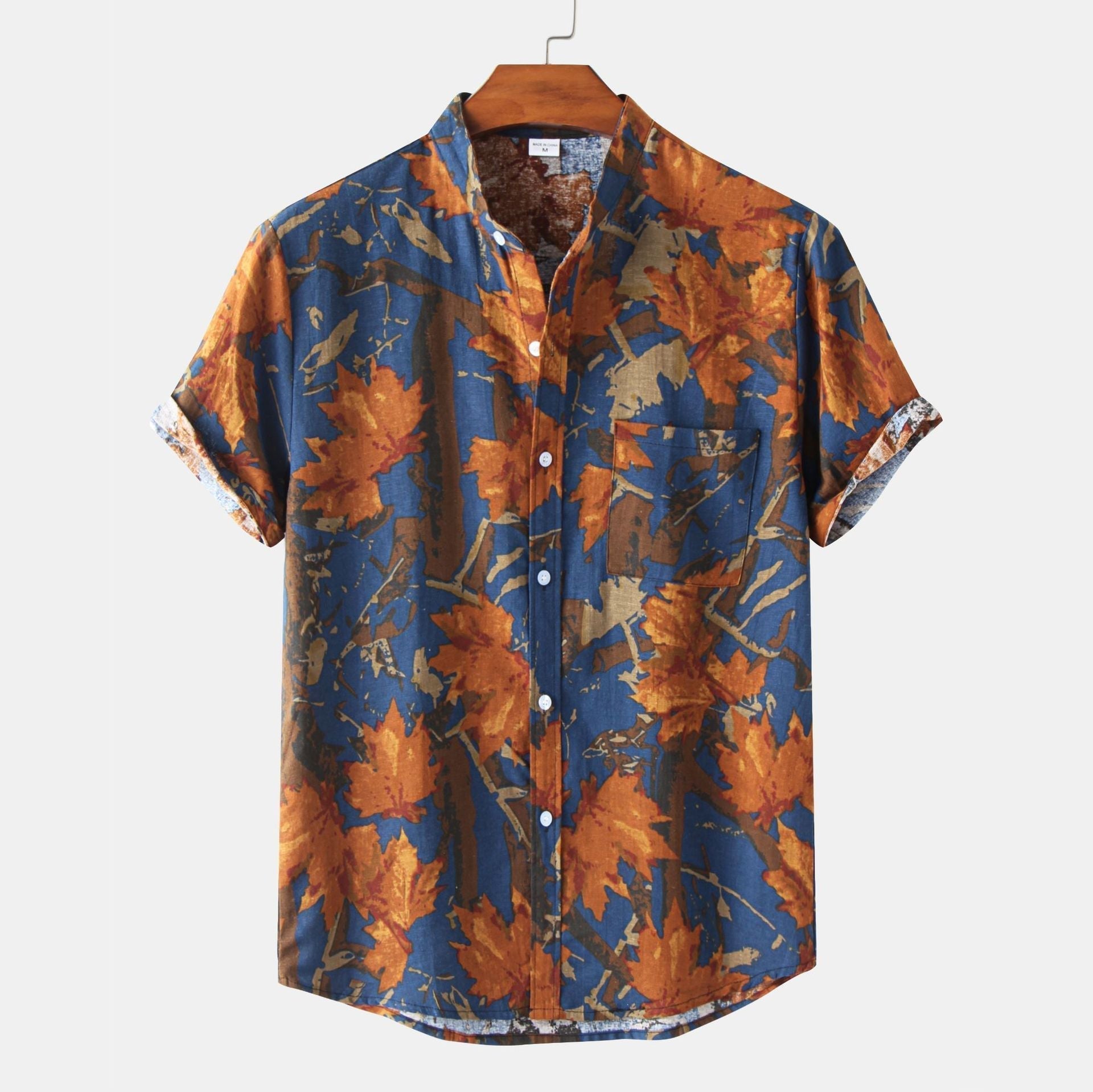 Chemise à manches courtes pour homme – Style décontracté pour l'été et la plage
