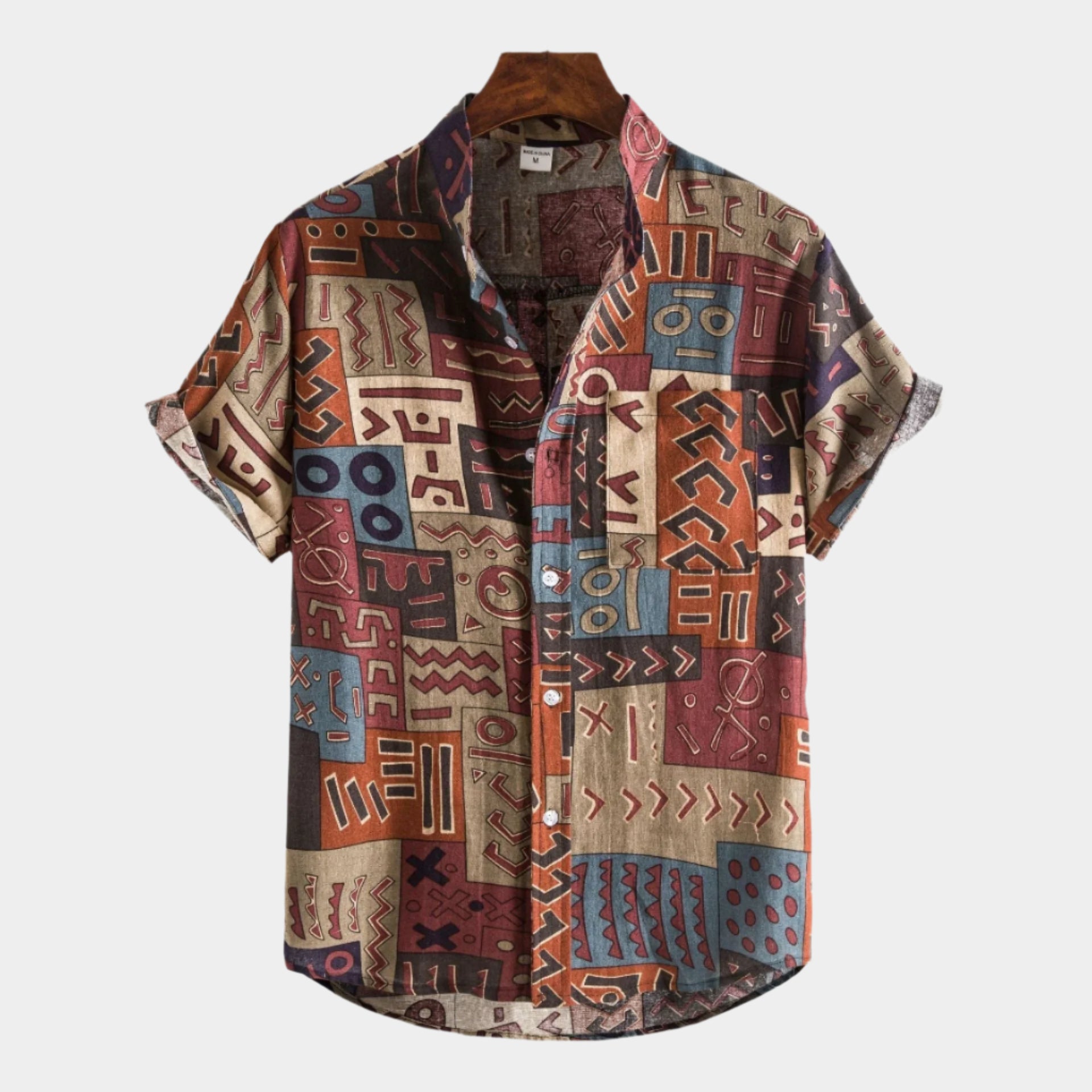 Chemise à manches courtes pour homme – Style décontracté pour l'été et la plage