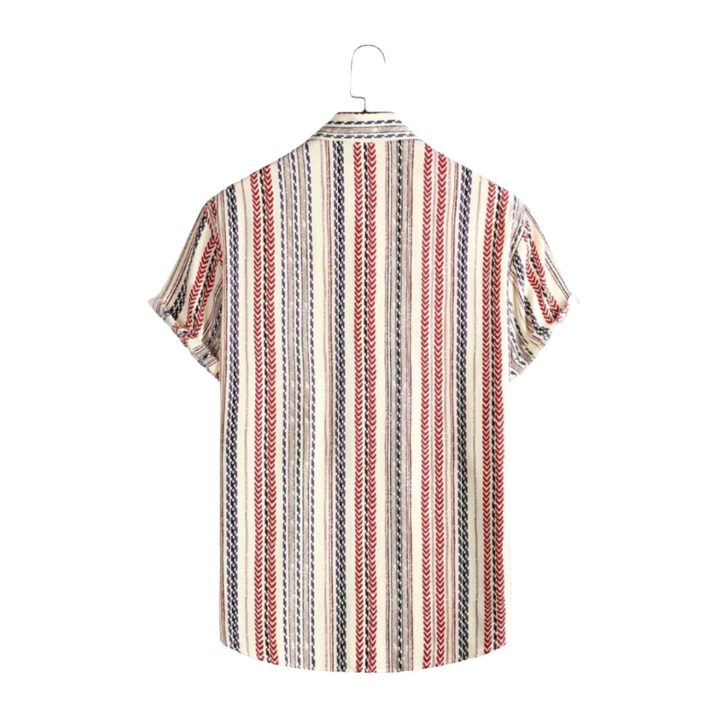 Chemise à rayures asymétriques pour femme – Audacieuse et moderne