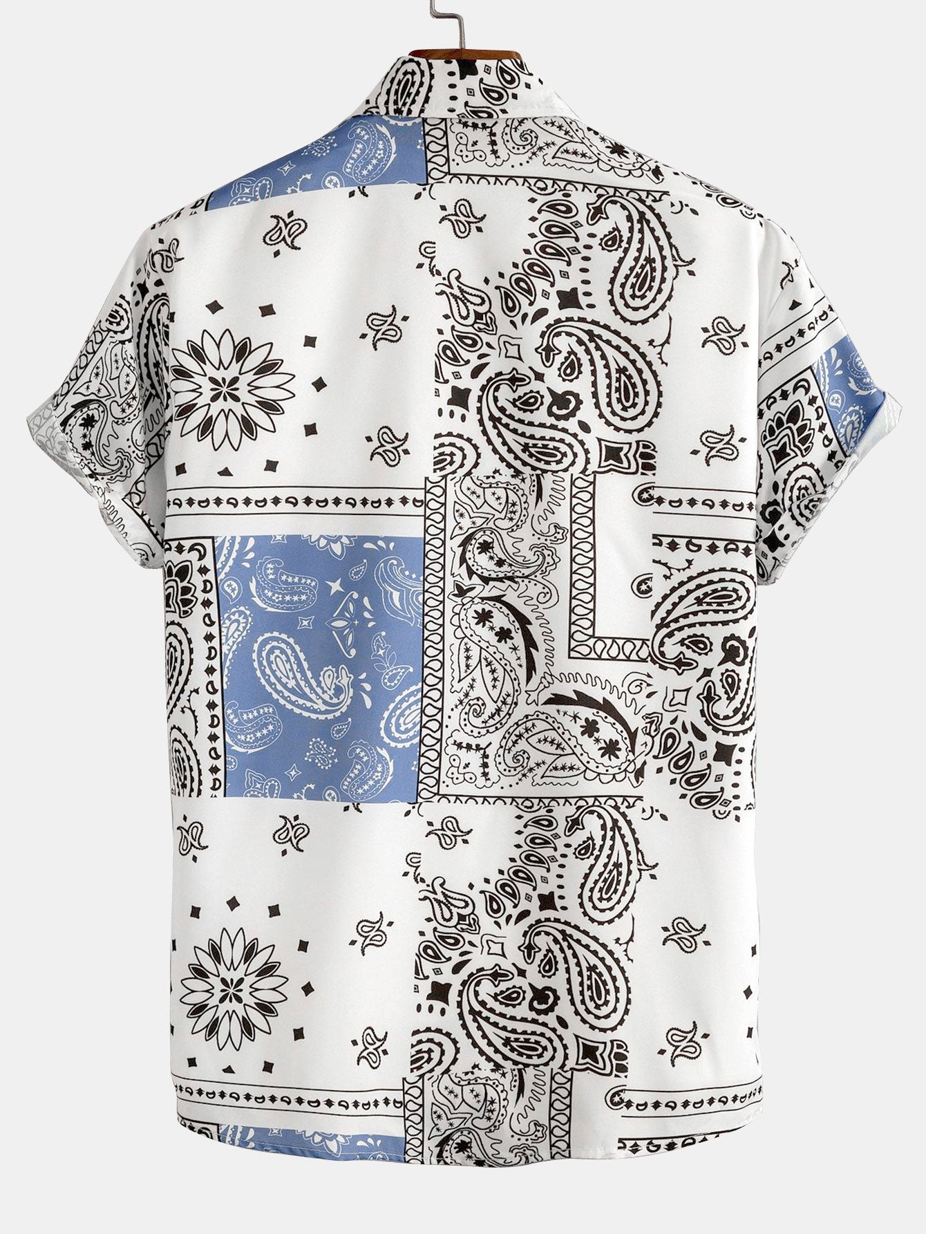 Chemise boutonnée à imprimé cachemire – Tenue décontractée et élégante
