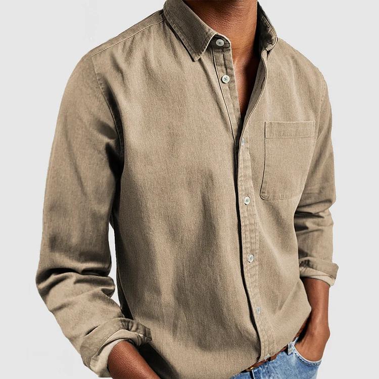 Chemise boutonnée décontractée – Un essentiel intemporel pour homme