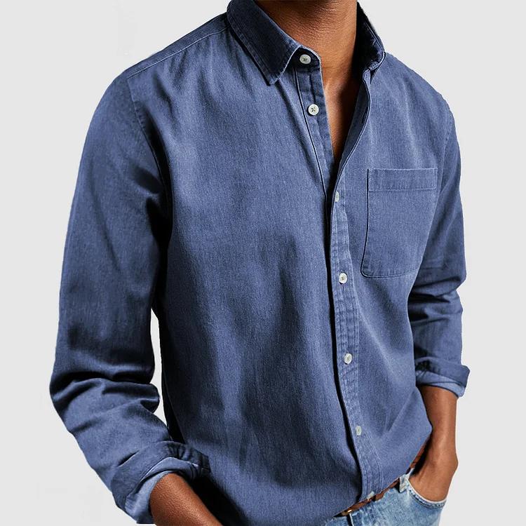 Chemise boutonnée décontractée – Un essentiel intemporel pour homme