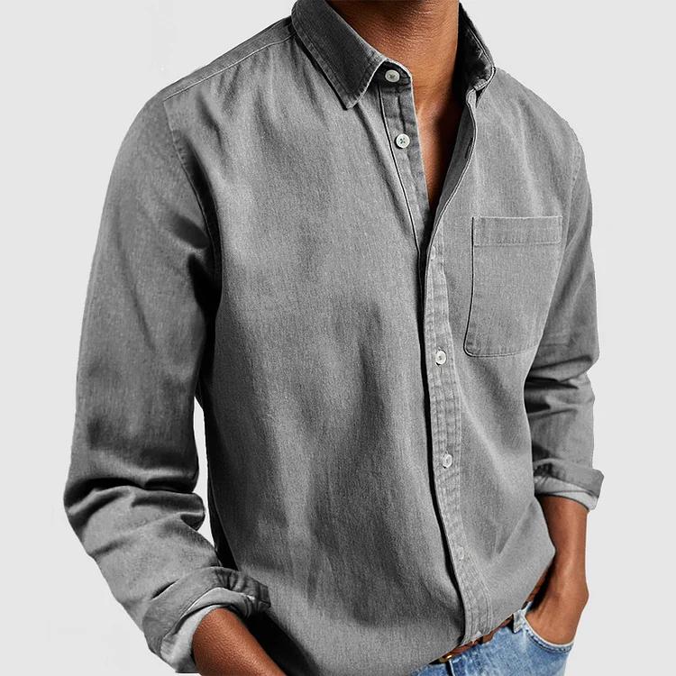 Chemise boutonnée décontractée – Un essentiel intemporel pour homme