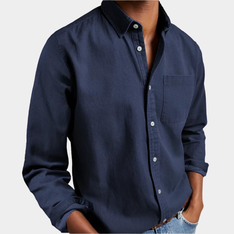 Chemise boutonnée décontractée – Un essentiel intemporel pour homme