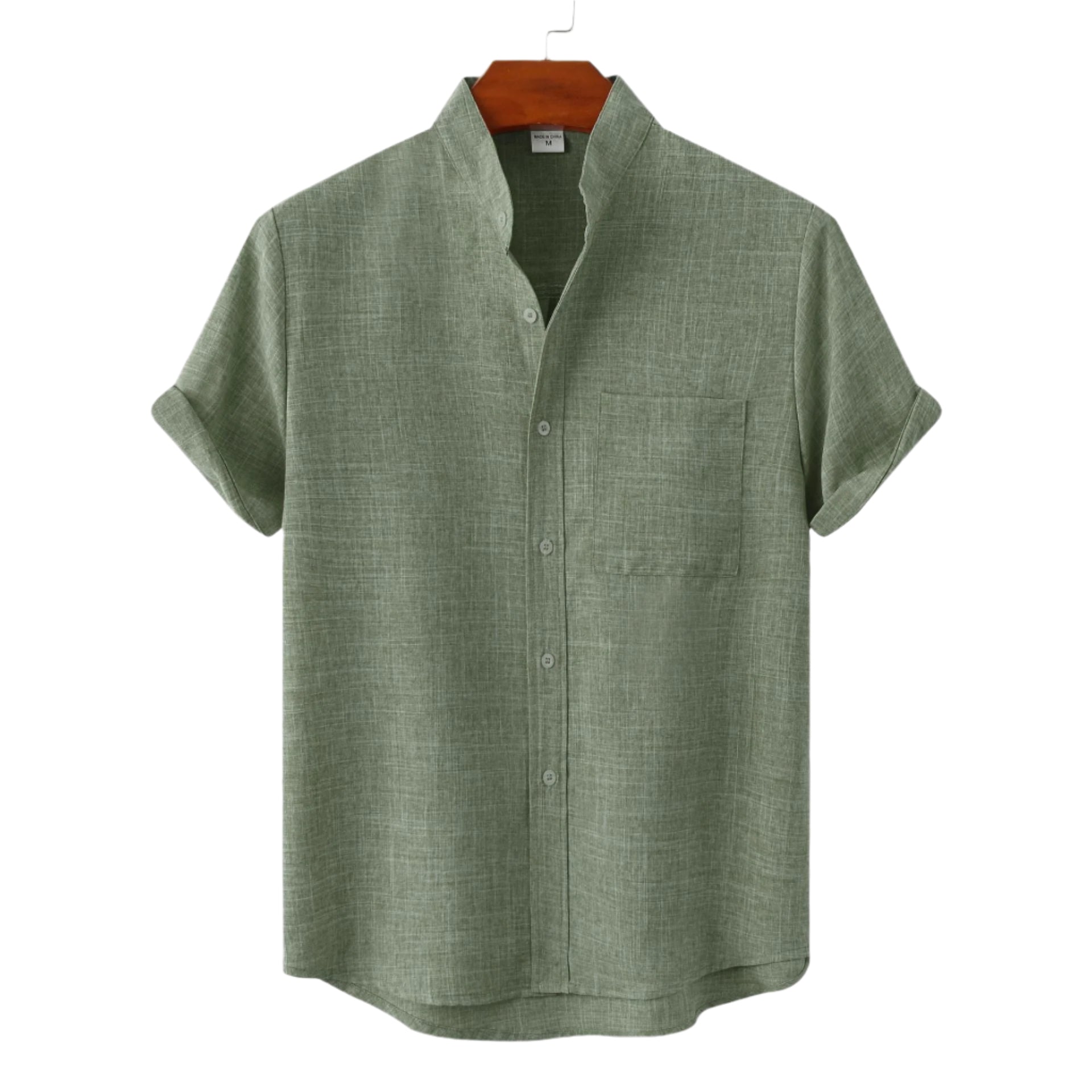 Chemise boutonnée en coton essentielle pour homme – Style décontracté ou formel