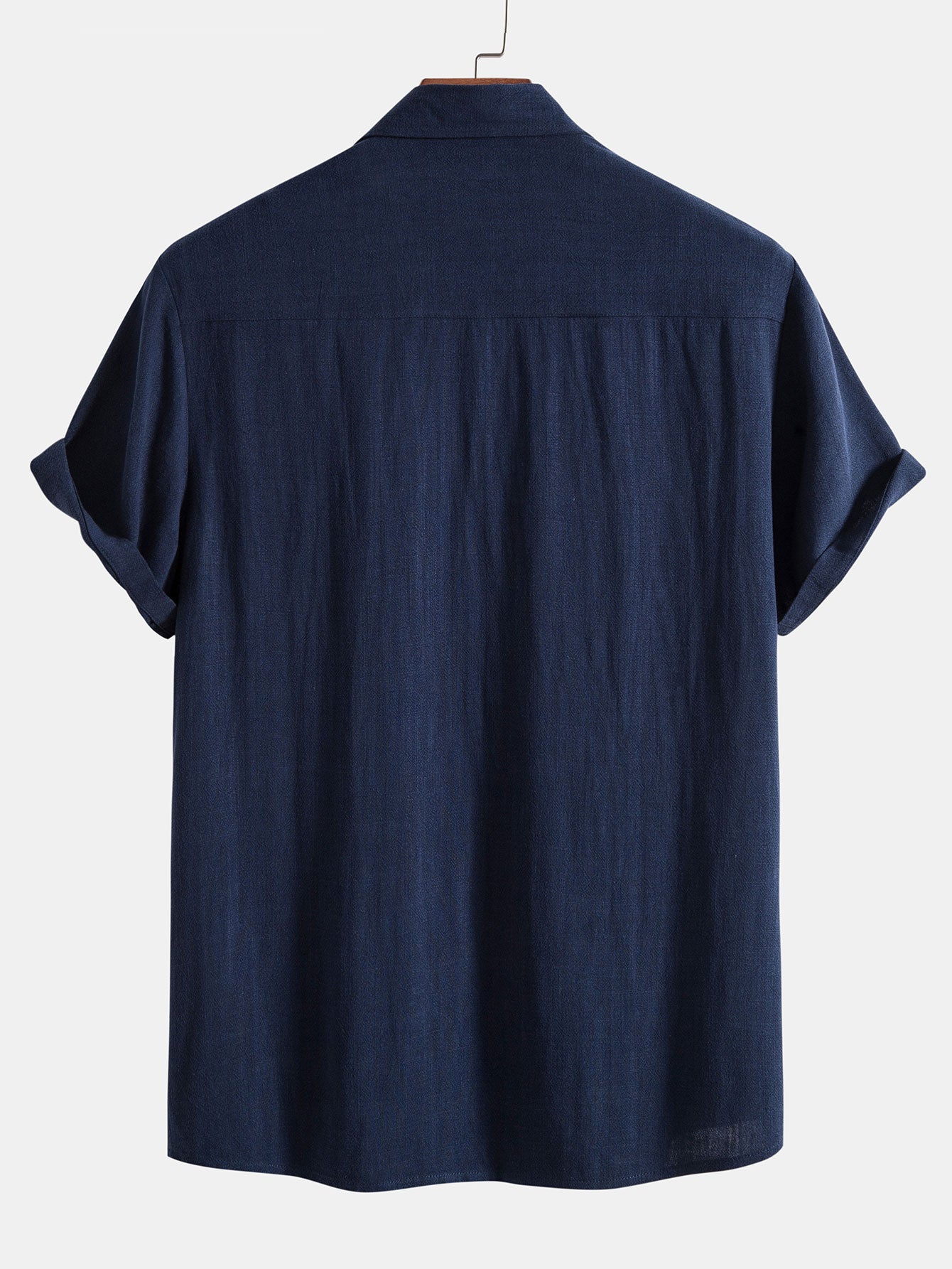 Chemise boutonnée en mélange de lin et de rayonne – Tenue d'été décontractée