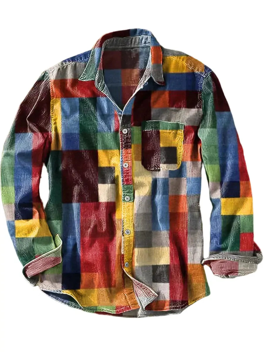 Chemise élégante avec poche pour homme – Style intemporel chic