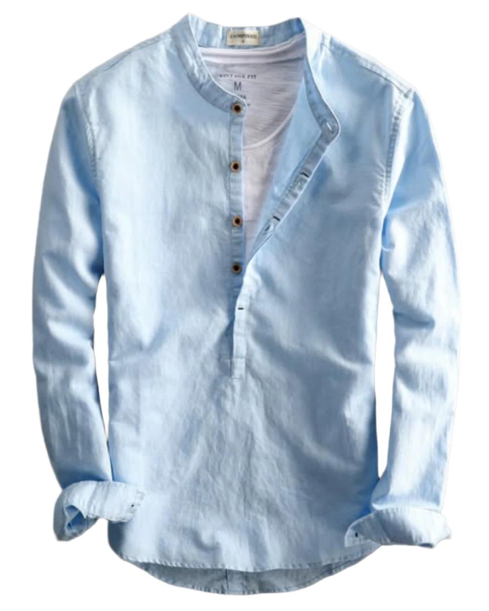 Chemise en Lin Premium pour Homme – Style Estival Léger et Chic