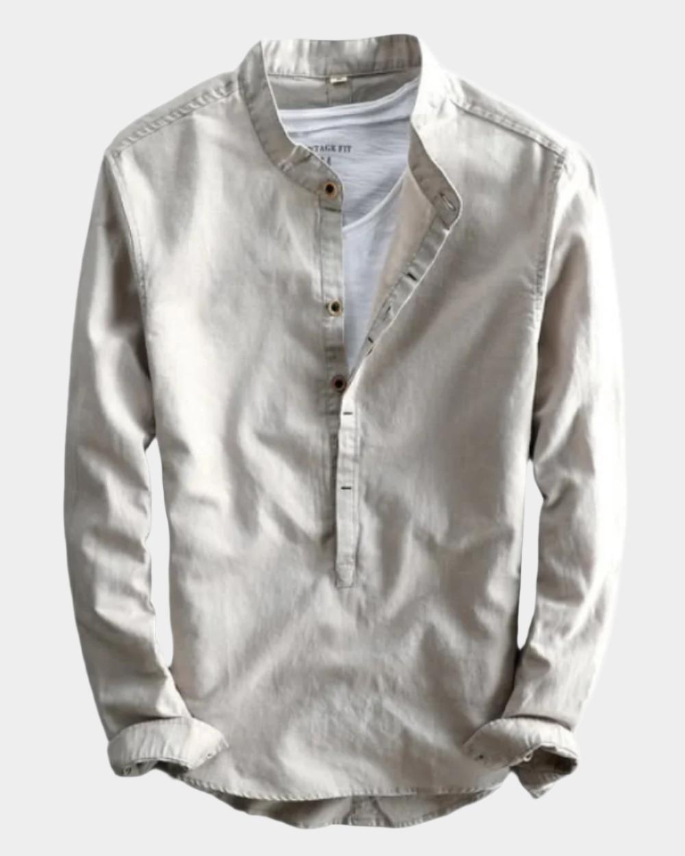 Chemise en Lin Premium pour Homme – Style Estival Léger et Chic