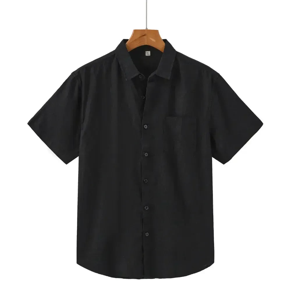 Chemise en lin essentielle pour homme – Style décontracté et léger pour l'été