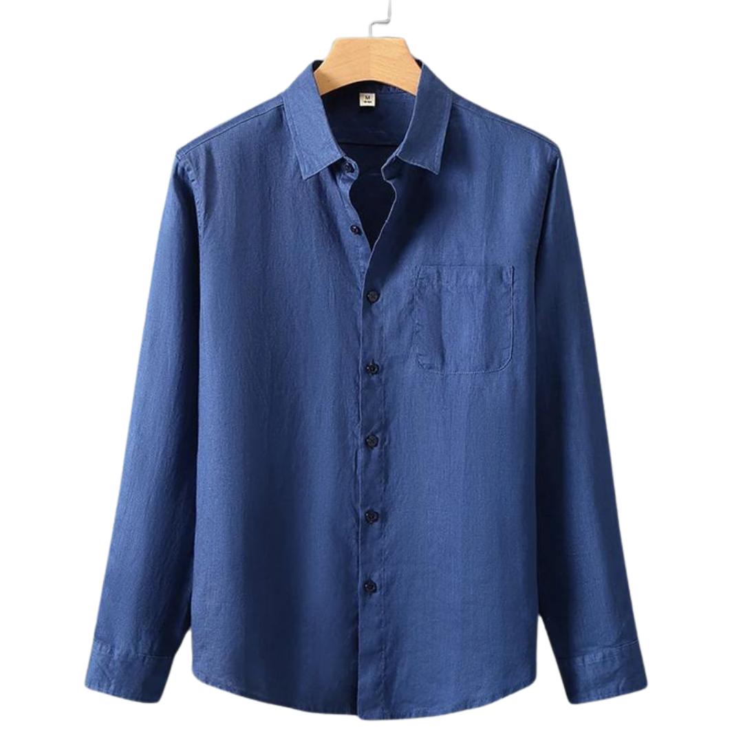 Chemise en lin pour homme – Coupe légère et ajustée pour l'été