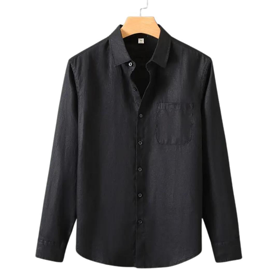 Chemise en lin pour homme – Coupe légère et ajustée pour l'été