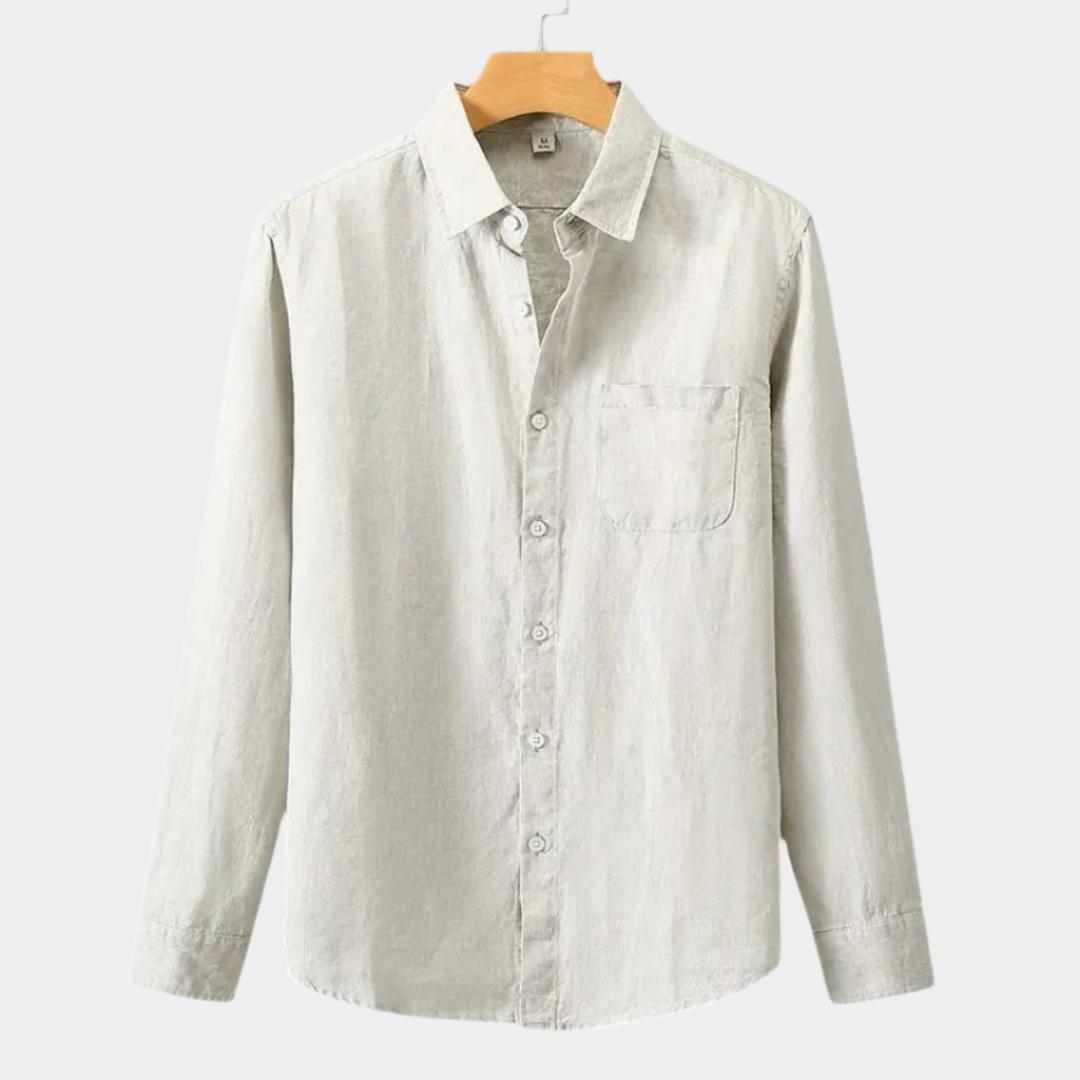 Chemise en lin pour homme – Coupe légère et ajustée pour l'été
