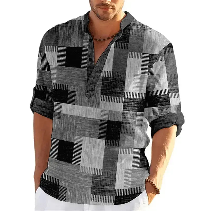 Chemise multicolore coupe moderne pour homme – Look décontracté et élégant