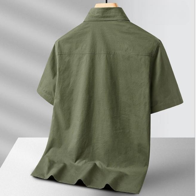 Chemise utilitaire pour homme – Chemise de travail en coton respirant