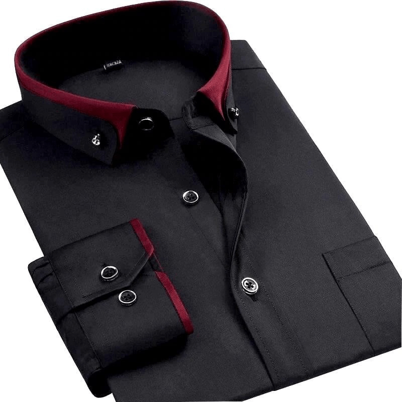 Chemise pour homme à double col et patte de boutonnage – Un style classique pour l'élégance et le confort 3