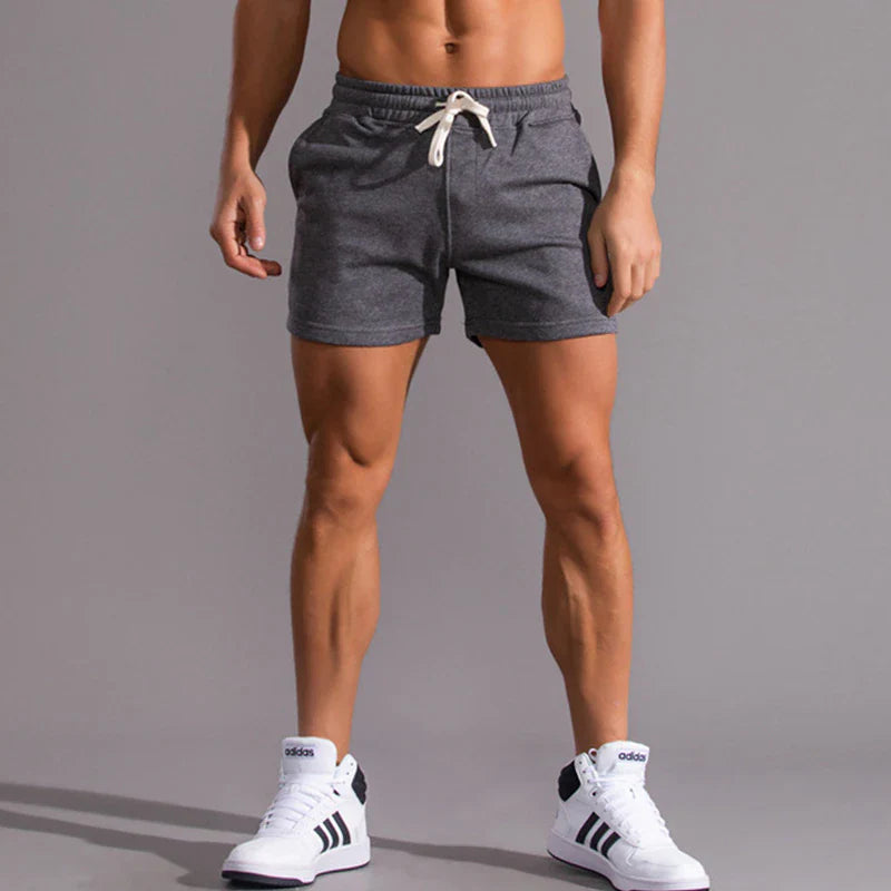 Short de sport en coton – Vêtements d'entraînement athlétiques confortables pour hommes