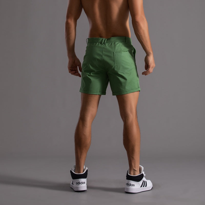 Shorts courts élégants avec style chino pour hommes et confort chic