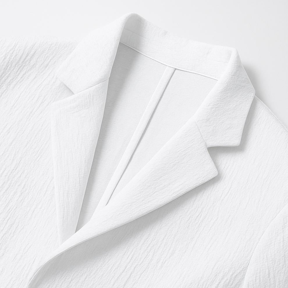 Ensemble blazer et pantalon en lin – Costume d'été décontracté pour femme