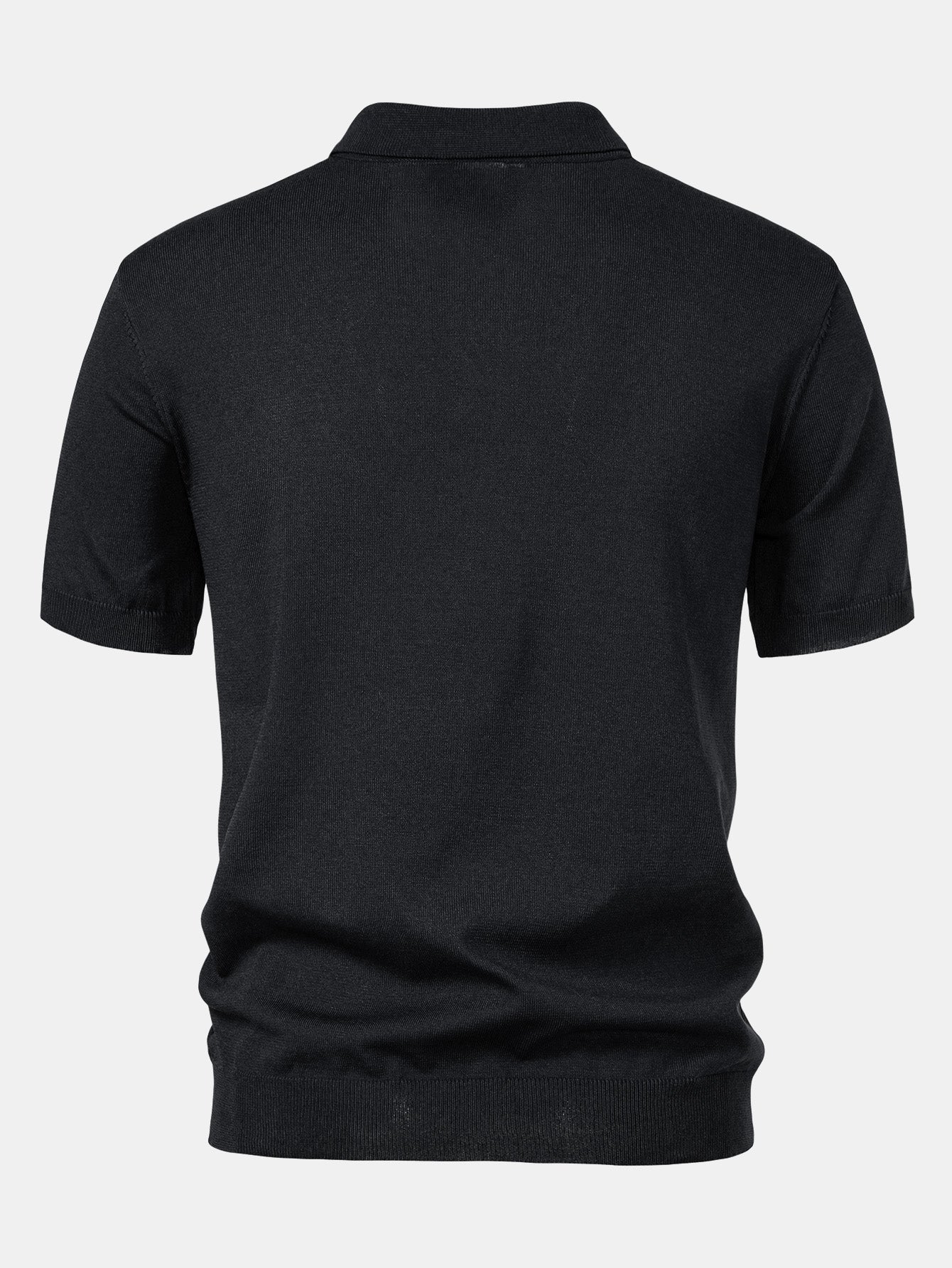 Ensemble polo rayé en tricot jacquard et pantalon côtelé pour homme